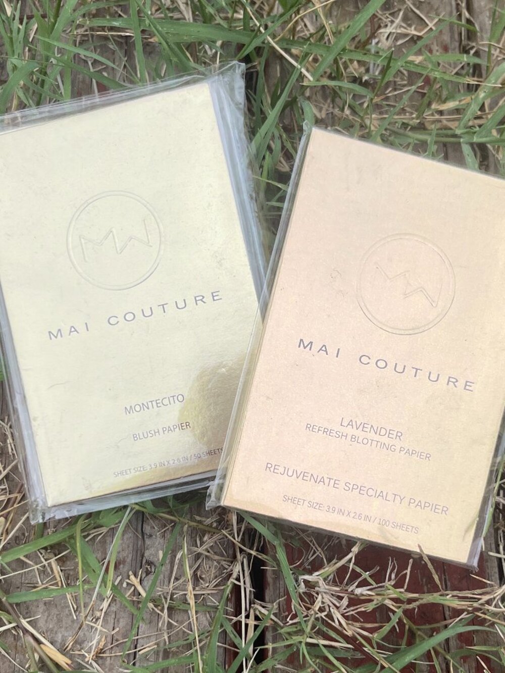 Mai Couture Blush Paper + Lavender Blotting Sheets NWT